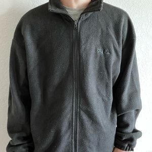 Cozy Fila zip up sweater plain